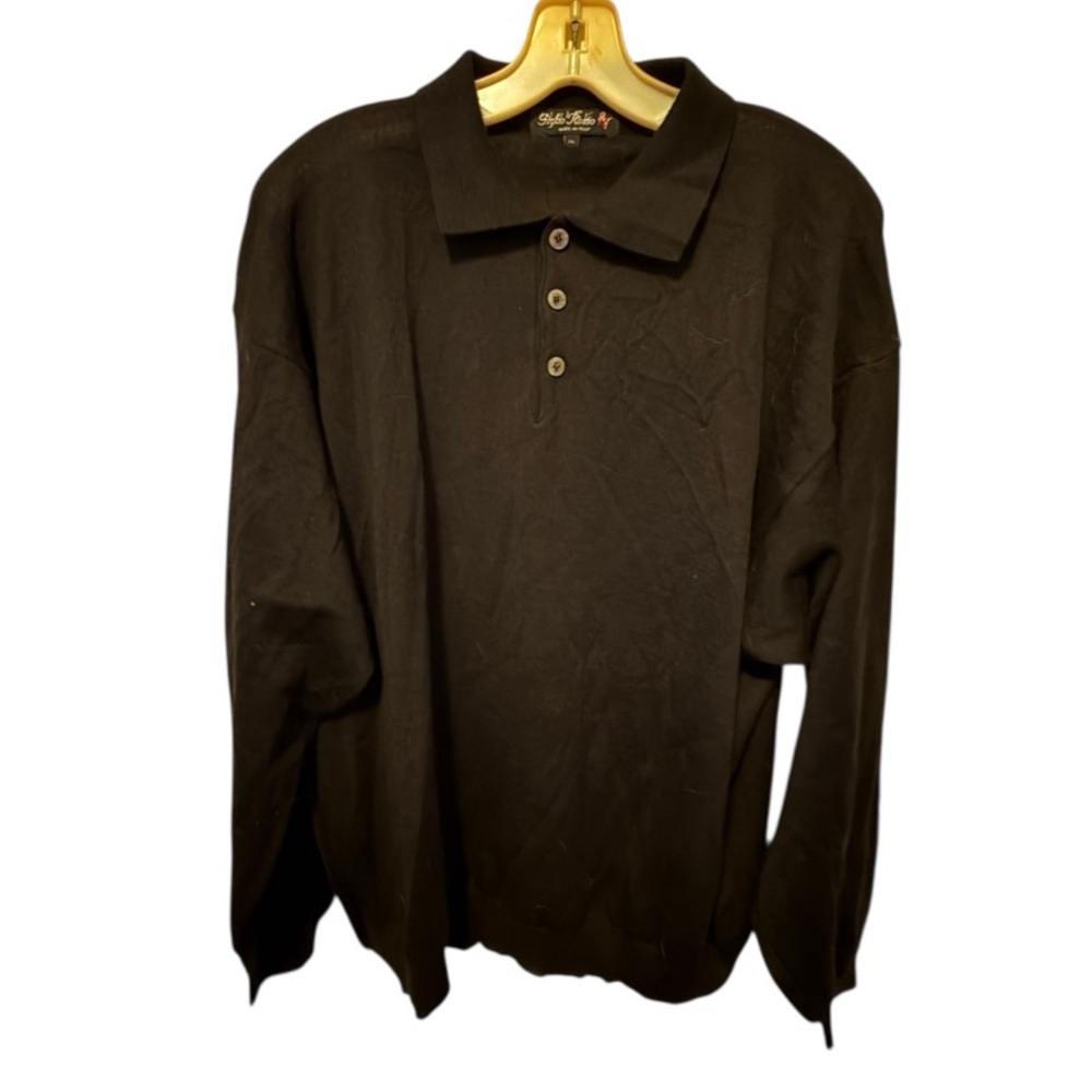 Giglio Rosso Made In Italy Wool Blend Black Sweater